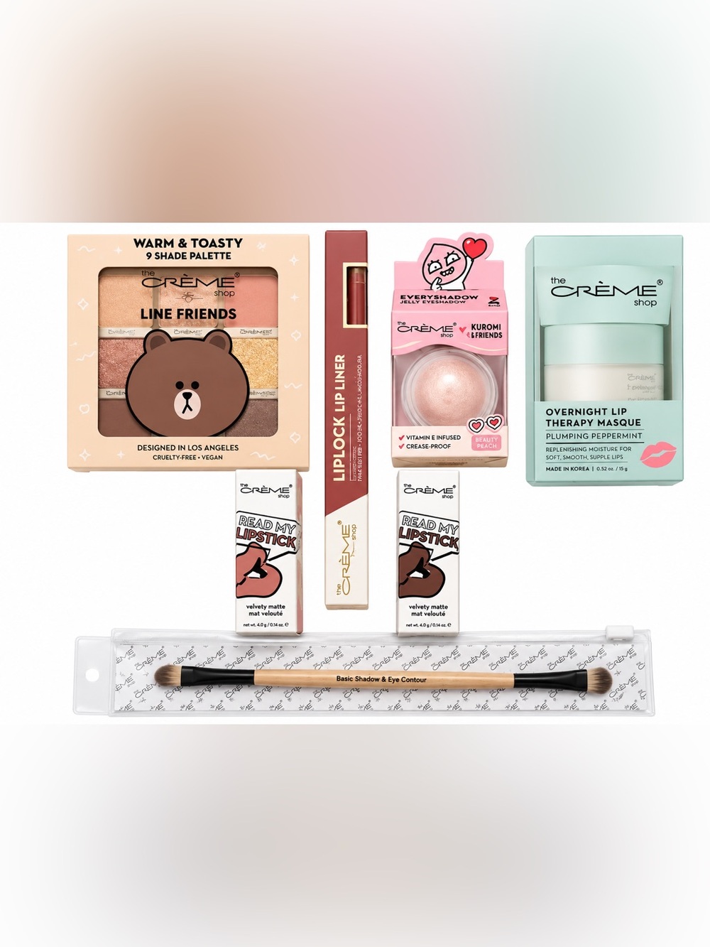 The Crème Shop 7 piece make up bundle